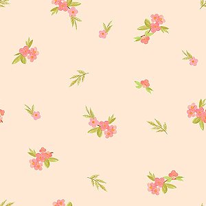 Papel de Parede Bosque da Imaginação - Folhas e Flores - 81017 - Vinílico