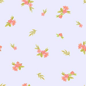 Papel de Parede Bosque da Imaginação - Folhas e Flores - 81024 - Vinílico