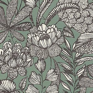 Papel de Parede Charlottenburg - Folhas e Flores - 555356 - Vinílico