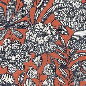 Papel de Parede Charlottenburg - Folhas e Flores - 555370 - Vinílico