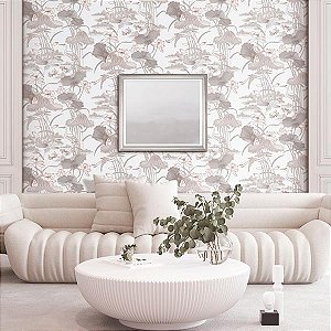 Papel de Parede HF Orient II - Folhas e Flores - 422701 - Vinílico