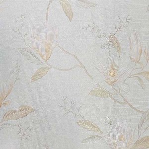 Papel de Parede Santorini 2 - Folhas e Flores - RT426410 - Vinílico