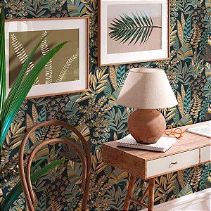 Papel de Parede Antigua - Folhas e Flores - 390955 - Vinílico