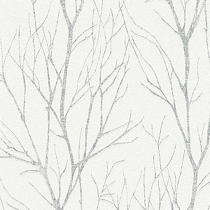 Papel de Parede Attractive 2 - Folhas e Flores - 372602 - Vinílico