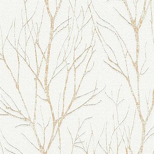 Papel de Parede Attractive 2 - Folhas e Flores - 372603 - Vinílico