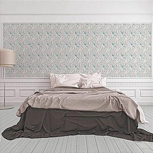 Papel de Parede Attractive 2 - Folhas e Flores - 388472 - Vinílico