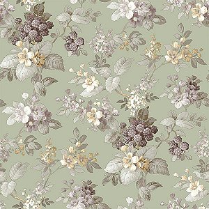 Papel de Parede Happy - Folhas e Flores - 12305 - Vinílico