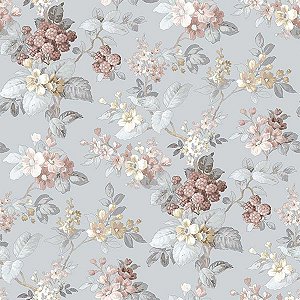 Papel de Parede Happy - Folhas e Flores - 12306 - Vinílico