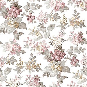Papel de Parede Happy - Folhas e Flores - 12308 - Vinílico