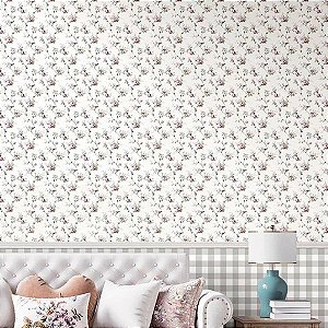 Papel de Parede Happy - Folhas e Flores - 12316 - Vinílico