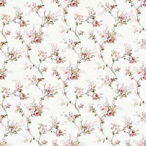 Papel de Parede Happy - Folhas e Flores - 12318 - Vinílico