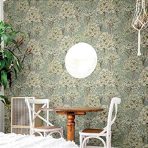 Papel de Parede Happy - Folhas e Flores - 12322 - Vinílico