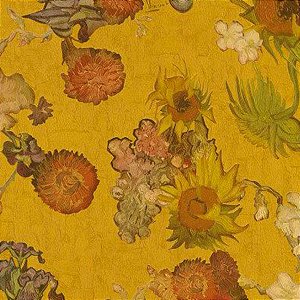 Papel de Parede Van Gohg - Folhas e Flores - 221511 - Vinílico