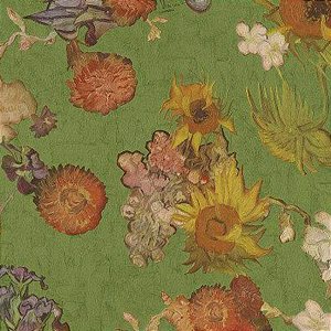Papel de Parede Van Gohg - Folhas e Flores - 221513 - Vinílico