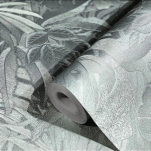 Papel de Parede Botânica - Folhas e Flores - 33301 - Vinílico