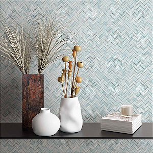 Papel de Parede Botânica - Chevron - 33312 - Vinílico