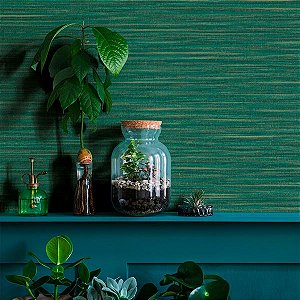 Papel de Parede Botânica - Palha - 33317 - Vinílico