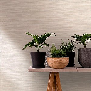 Papel de Parede Botânica - Palha - 33318 - Vinílico