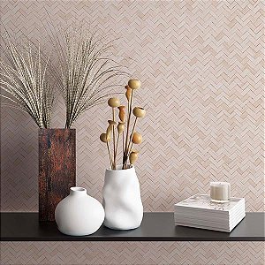 Papel de Parede Botânica - Chevron - 33333 - Vinílico