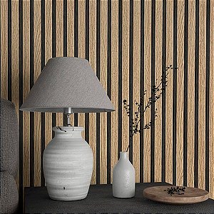 Papel de Parede Botânica - Madeira - 33960 - Vinílico