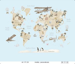 Papel de Parede Painel Fofura - Infantil - PF201 - Vinílico