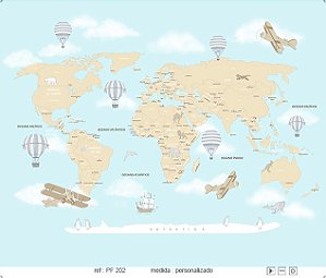 Papel de Parede Painel Fofura - Infantil - PF202 - Vinílico