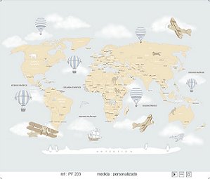 Papel de Parede Painel Fofura - Infantil - PF203 - Vinílico