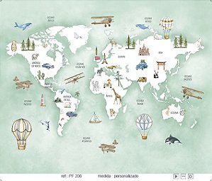 Papel de Parede Painel Fofura - Infantil - PF206 - Vinílico