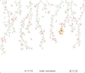 Papel de Parede Painel Fofura - Infantil - PF210 - Vinílico