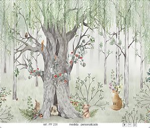 Papel de Parede Painel Fofura - Infantil - PF231 - Vinílico