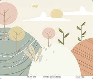Papel de Parede Painel Fofura - Infantil - PF243 - Vinílico