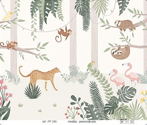 Papel de Parede Painel Fofura - Infantil - PF245 - Vinílico