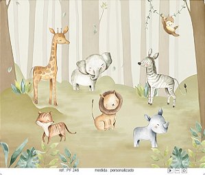 Papel de Parede Painel Fofura - Infantil - PF246 - Vinílico