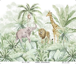 Papel de Parede Painel Fofura - Infantil - PF248 - Vinílico