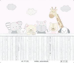 Papel de Parede Painel Fofura - Infantil - PF255 - Vinílico