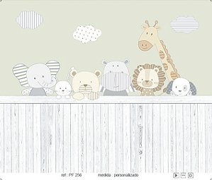 Papel de Parede Painel Fofura - Infantil - PF256 - Vinílico