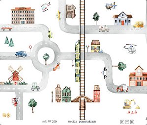 Papel de Parede Painel Fofura - Infantil - PF259 - Vinílico