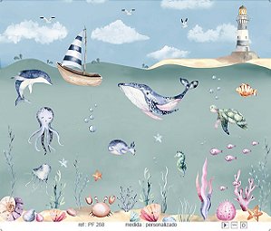 Papel de Parede Painel Fofura - Infantil - PF268 - Vinílico