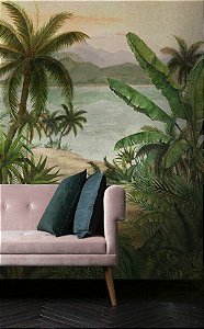 Papel de Parede Bio-Habitat - Folhas e Flores - 101034 - Vinílico