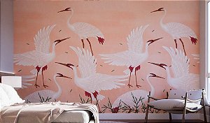 Papel de Parede Bio-Habitat - Folhas e Flores - 101046 - Vinílico