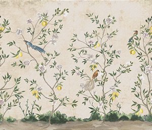 Papel de Parede Biomas - Folhas e Flores - 83073 - Vinílico