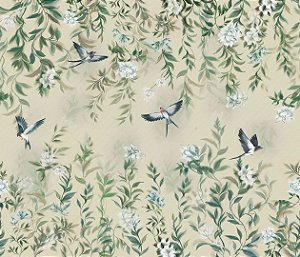 Papel de Parede Biomas - Folhas e Flores - 83127 - Vinílico