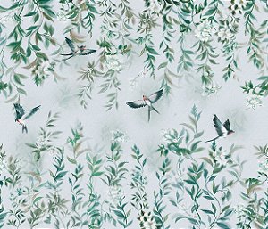 Papel de Parede Biomas - Folhas e Flores - 83141 - Vinílico