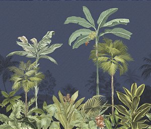 Papel de Parede Biomas - Folhas e Flores - 83196 - Vinílico