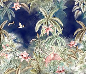 Papel de Parede Biomas - Folhas e Flores - 83332 - Vinílico