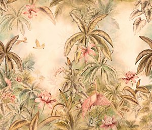 Papel de Parede Biomas - Folhas e Flores - 83349 - Vinílico