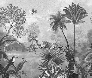Papel de Parede Biomas - Folhas e Flores - 83493 - Vinílico