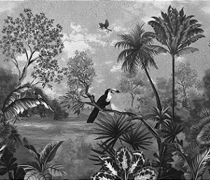 Papel de Parede Biomas - Folhas e Flores - 83516 - Vinílico