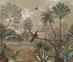 Papel de Parede Biomas - Folhas e Flores - 83523 - Vinílico
