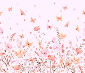 Papel de Parede Memórias de Infância - Folhas e Flores - 201035 - Vinílico